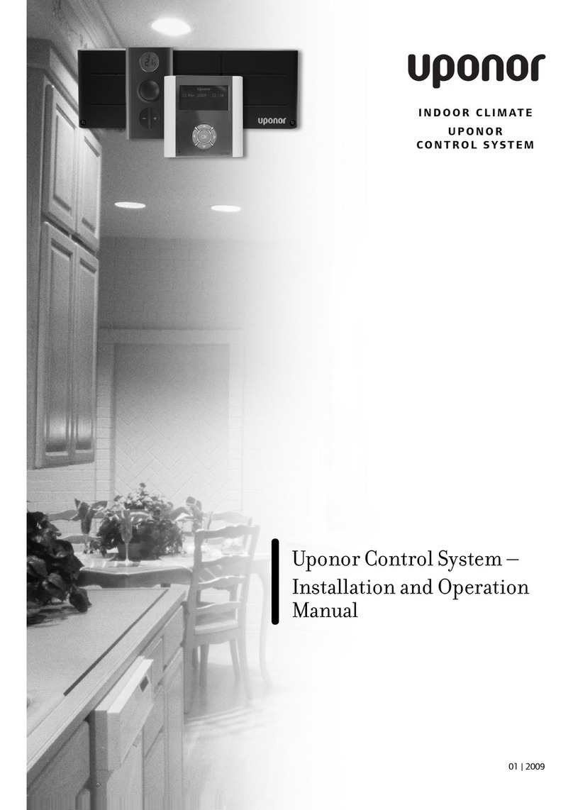 Uponor c56 Installation and operation manual