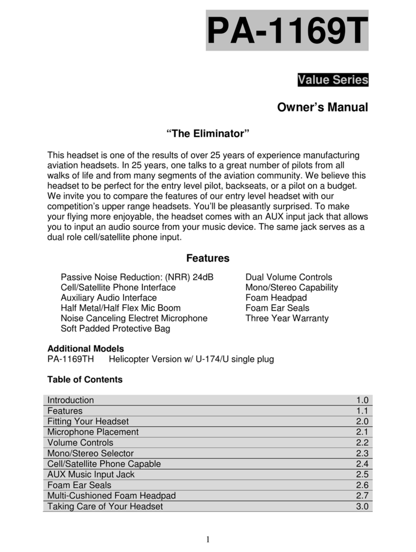 Pilot Communications The Eliminator PA-1169T User manual