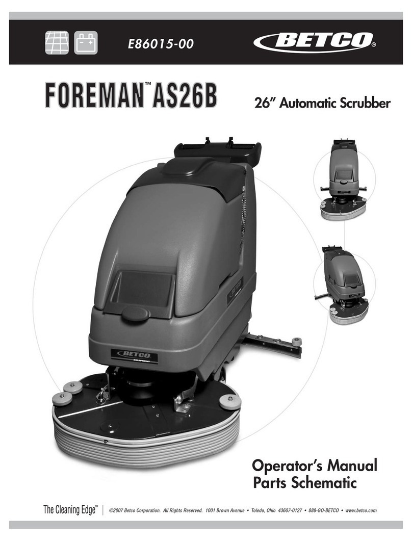 BETCO FOREMAN AS26B Operator's manual and parts list
