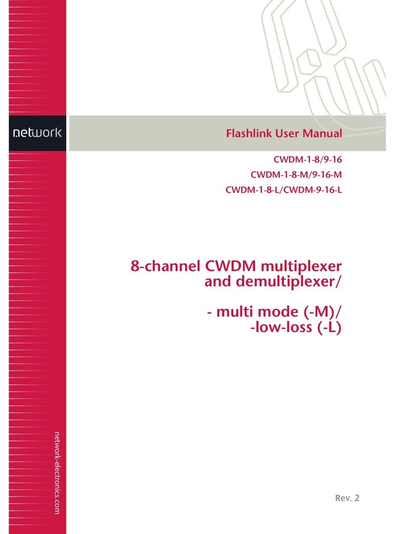 Network Electronics Flashlink CWDM-1-8 User manual