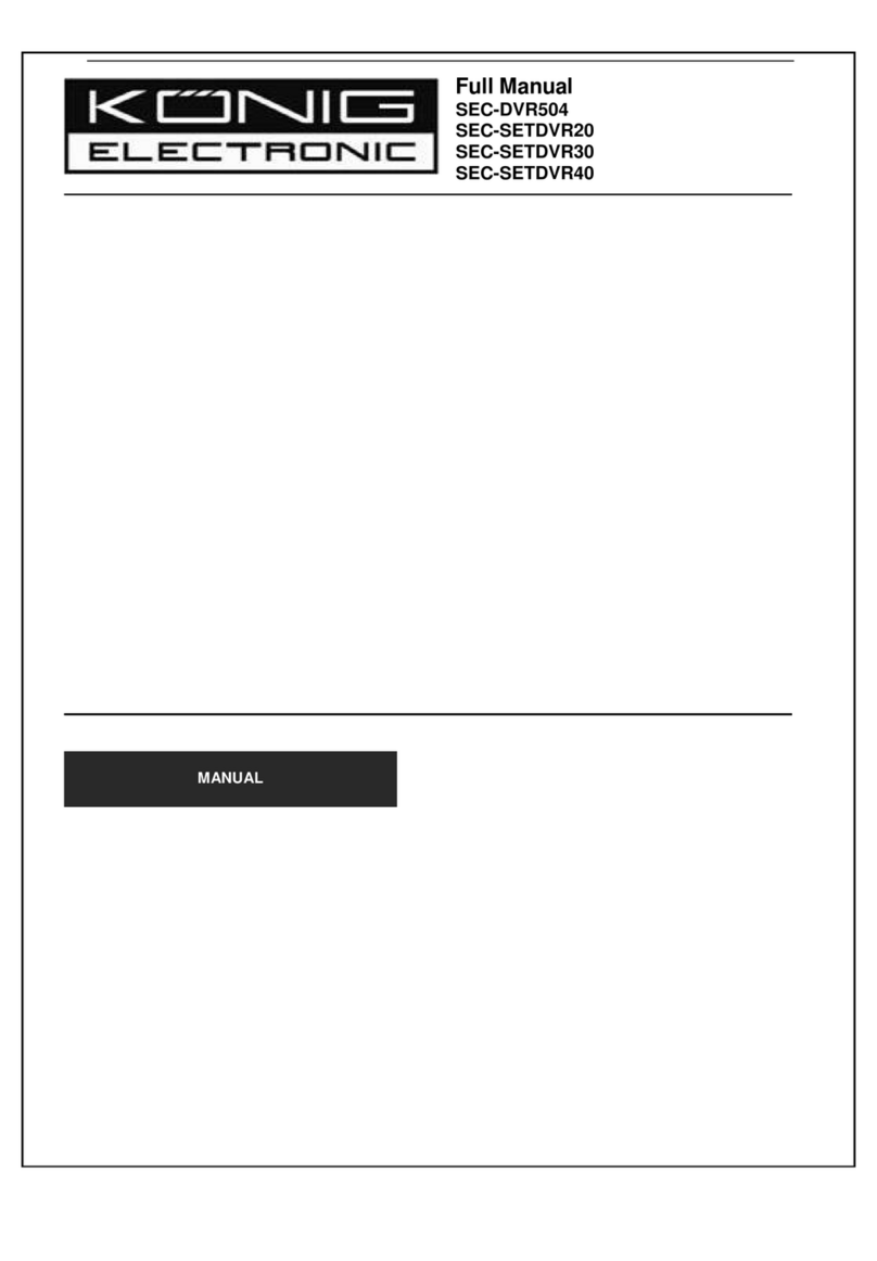 Konig SEC-DVR504 Installation instructions
