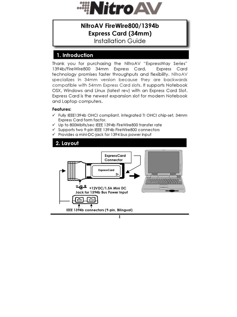 NitroAV NAVCBFW8EC User manual