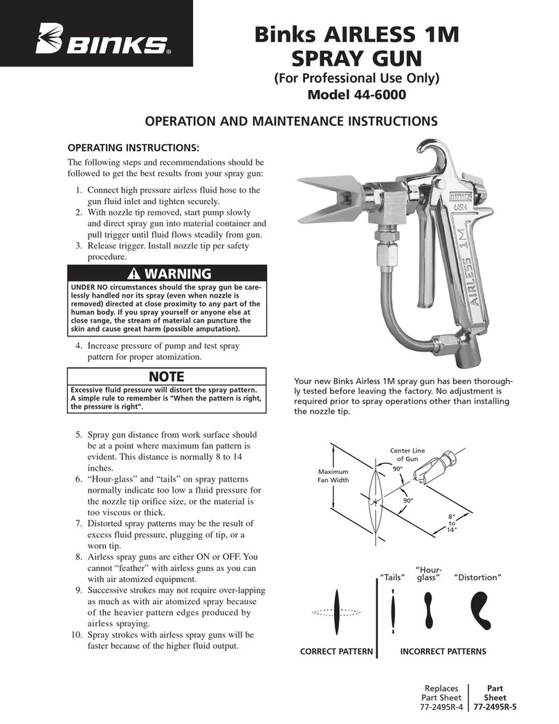 Binks 44-6000 Troubleshooting guide