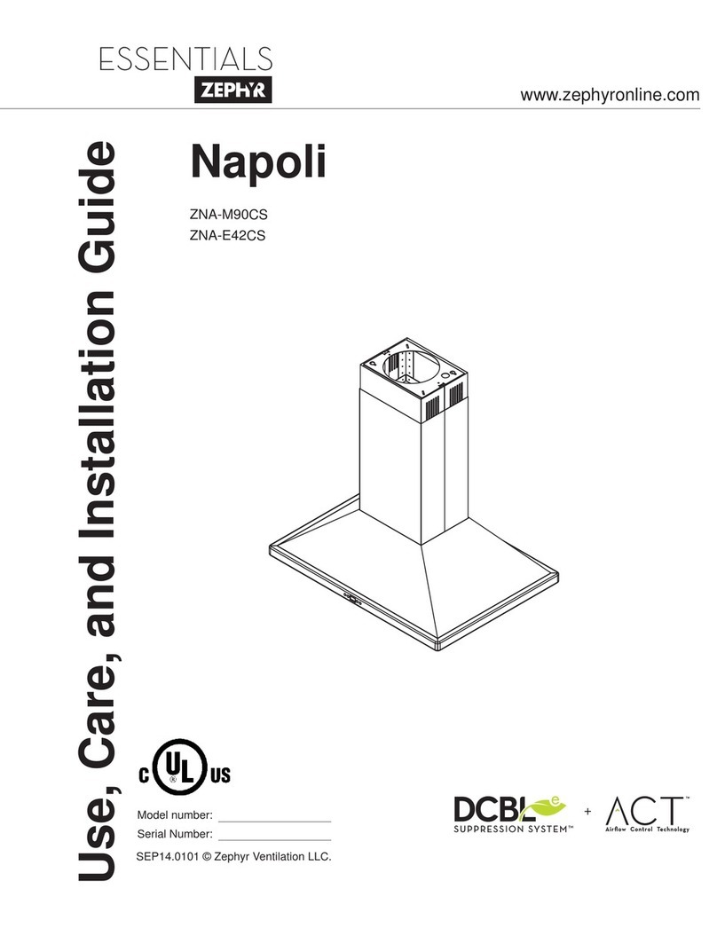 Zephyr Napoli ZNA-M90CS Installation guide