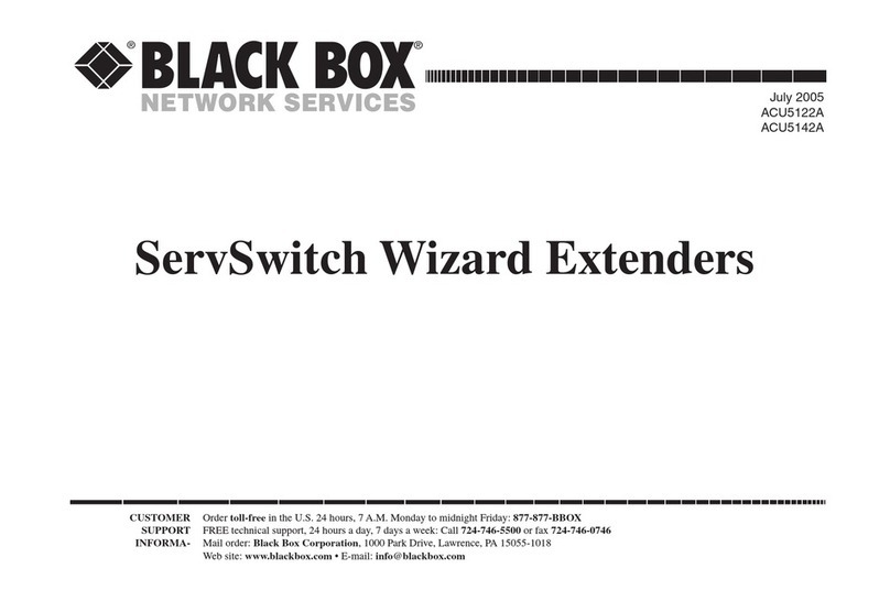 Black Box ServSwitch ACU5122A User manual