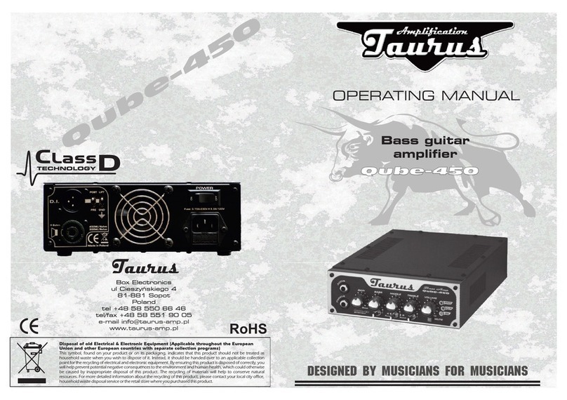 Taurus Qube-450 operating manual