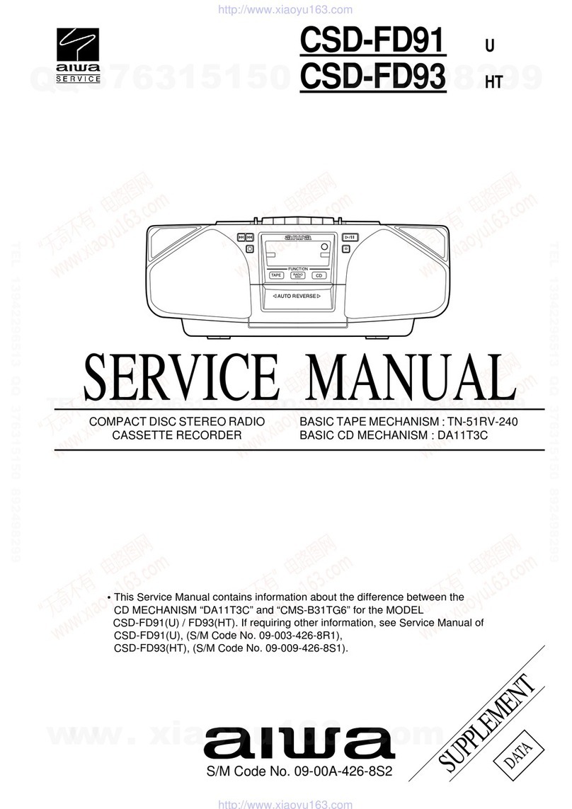 Aiwa CSD-FD91 Service manual