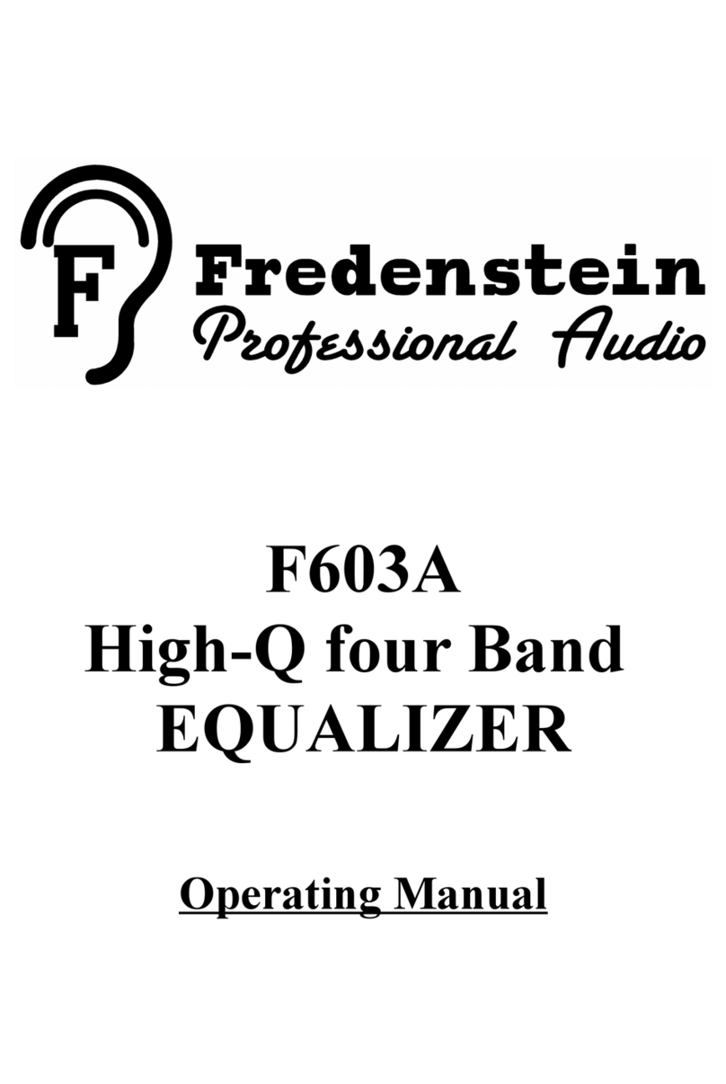 Fredenstein F603A operating manual