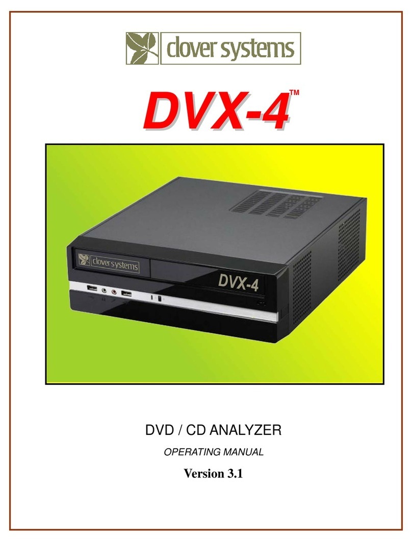 Clover Systems DVX-4 User manual