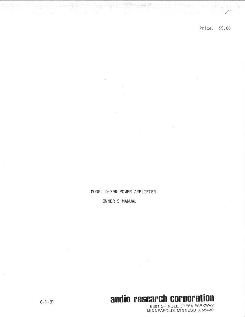 Audio Resource Group D-79B owner's manual
