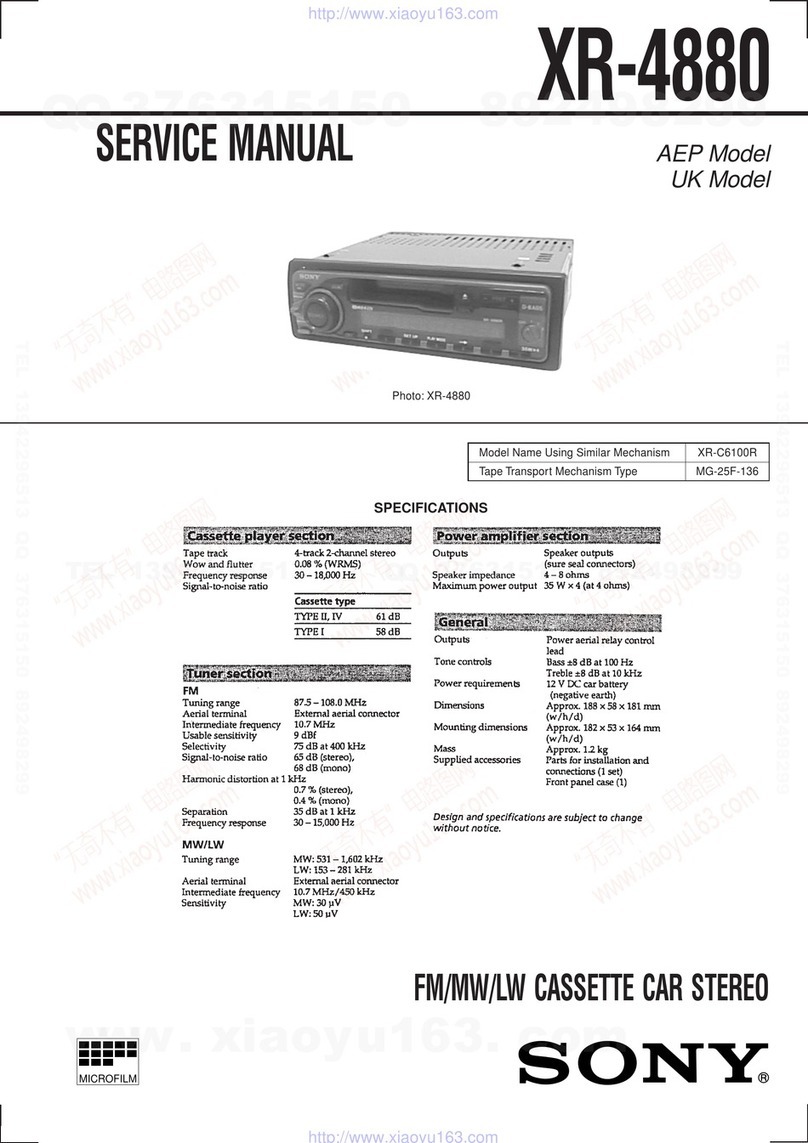 Sony XR-4880 Service manual