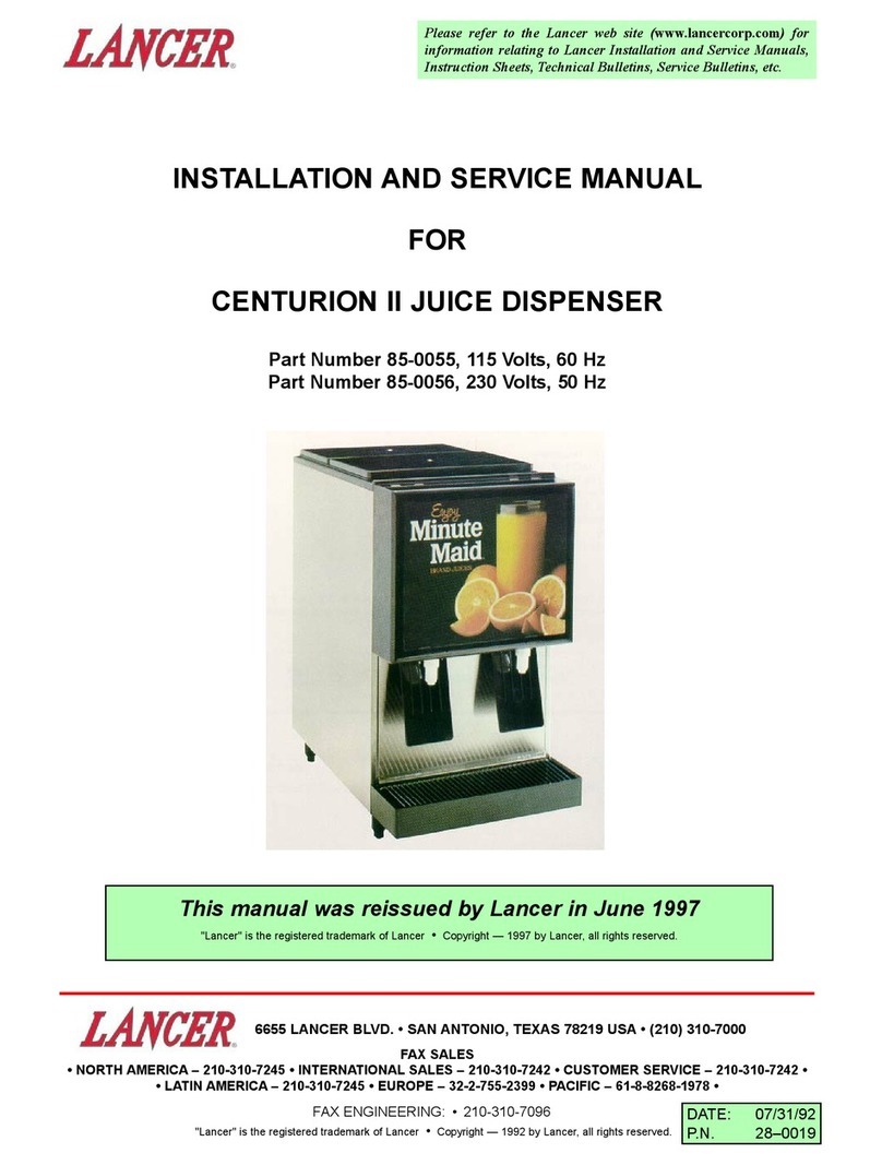 lancer CENTURIONII 85-0055 Manual