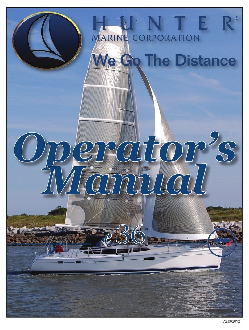 Hunter e36 Operator's manual