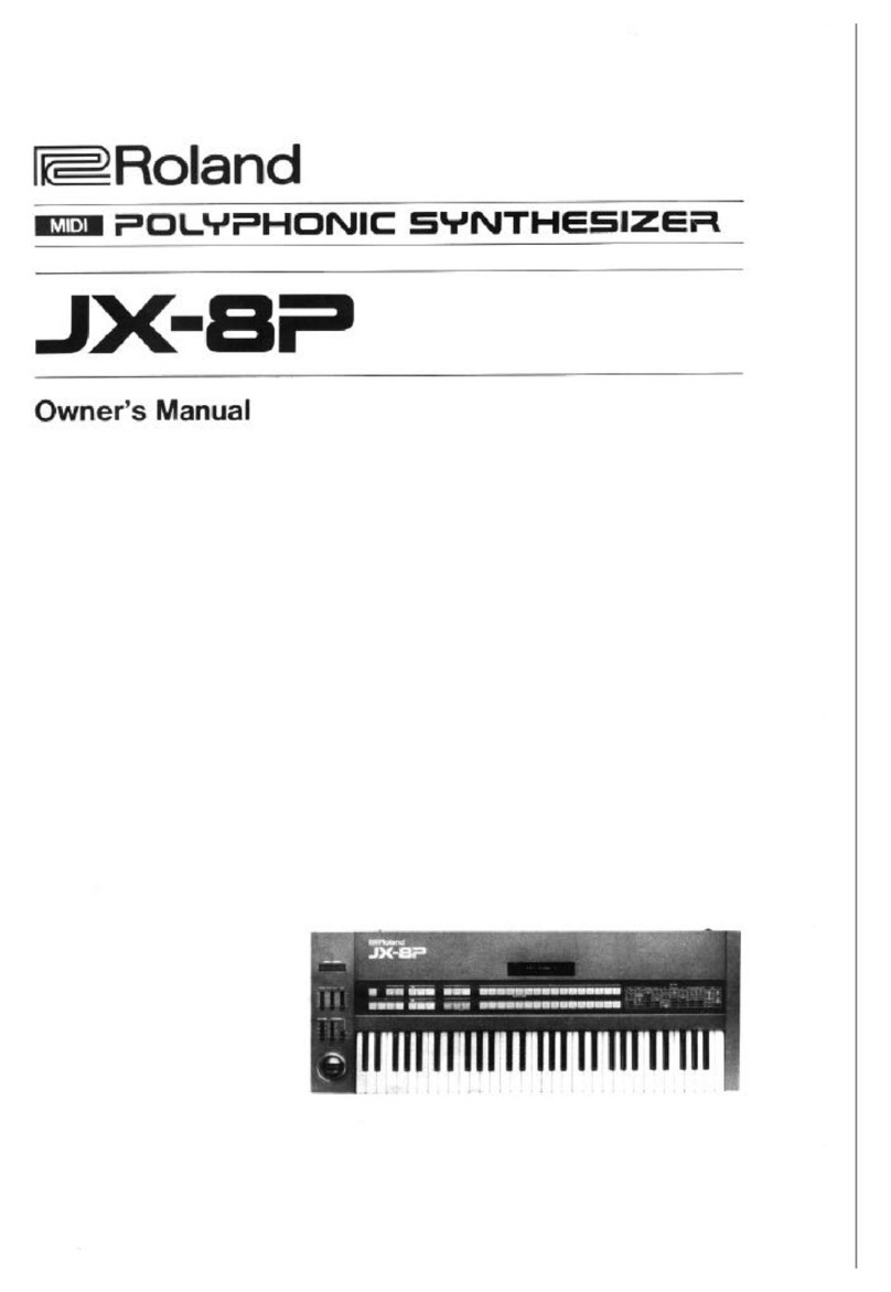 Roland JX-8P User manual