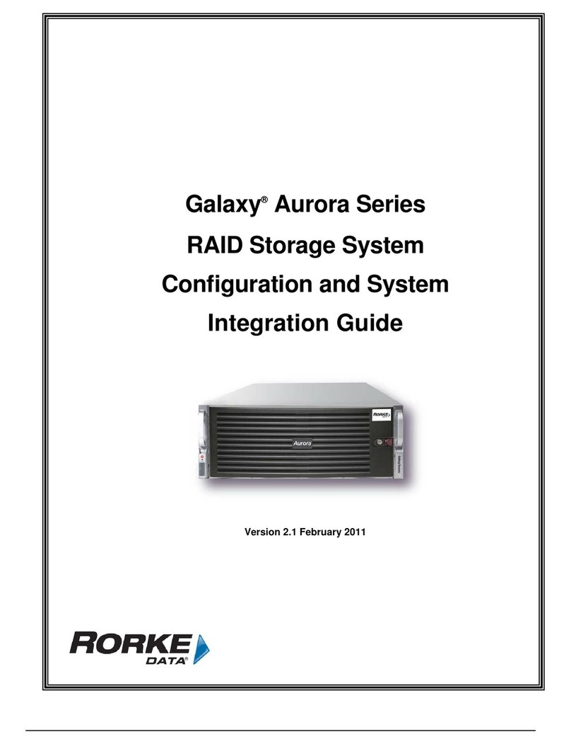 Rorke Data Galaxy Aurora Series Quick setup guide
