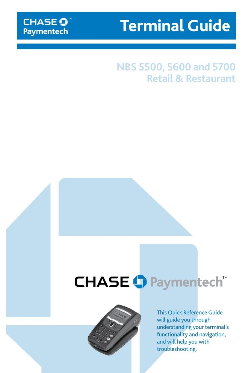 Chase NBS 5500 Quick reference guide