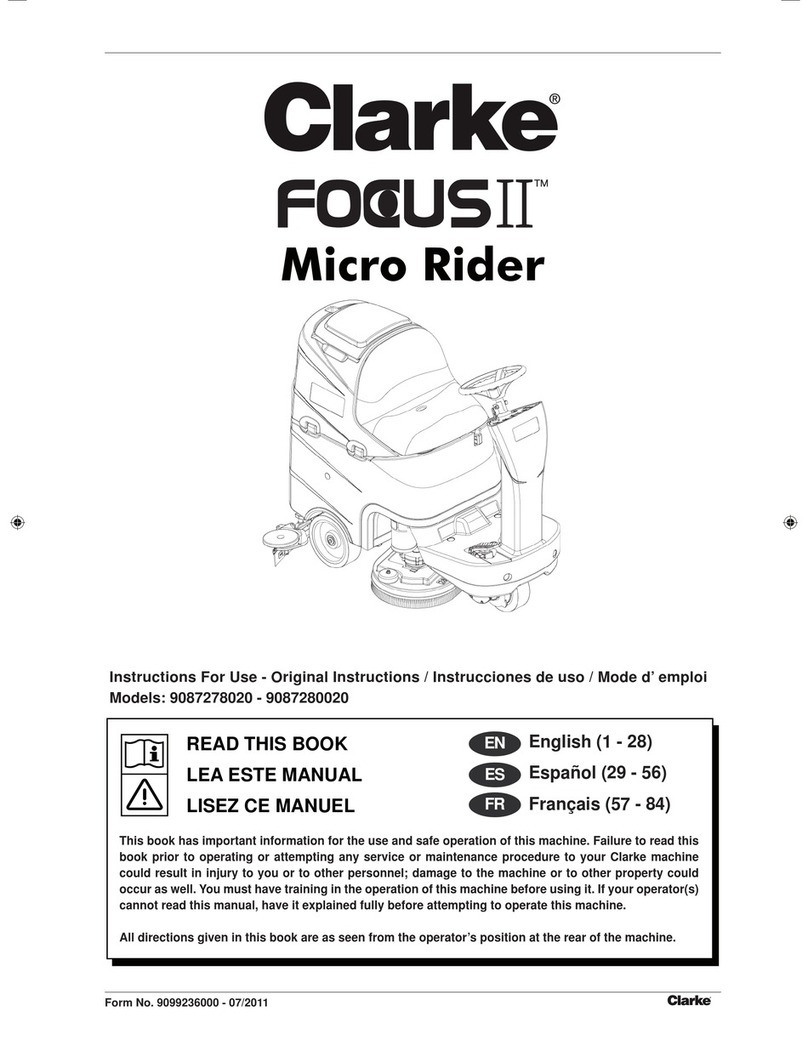 Clarke FOCUS II MICRO RIDER 26D User manual
