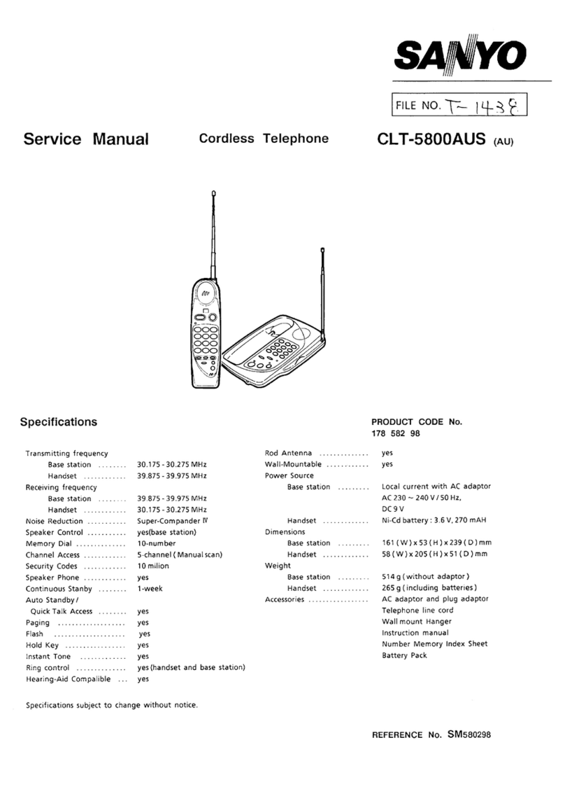 Sanyo CLT-5800AUS Service manual