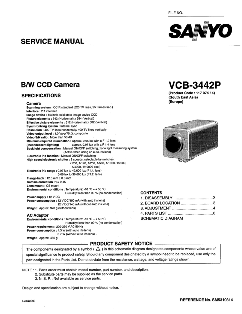 Sanyo VCB-3442P User manual