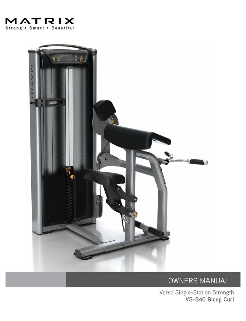 Matrix VS-S40 Bicep Curl User manual
