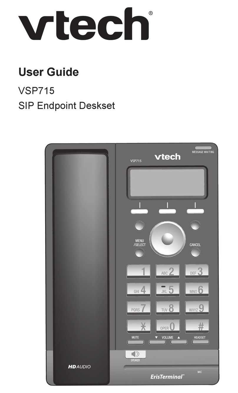 V-tech ErisTerminal VSP715 User manual