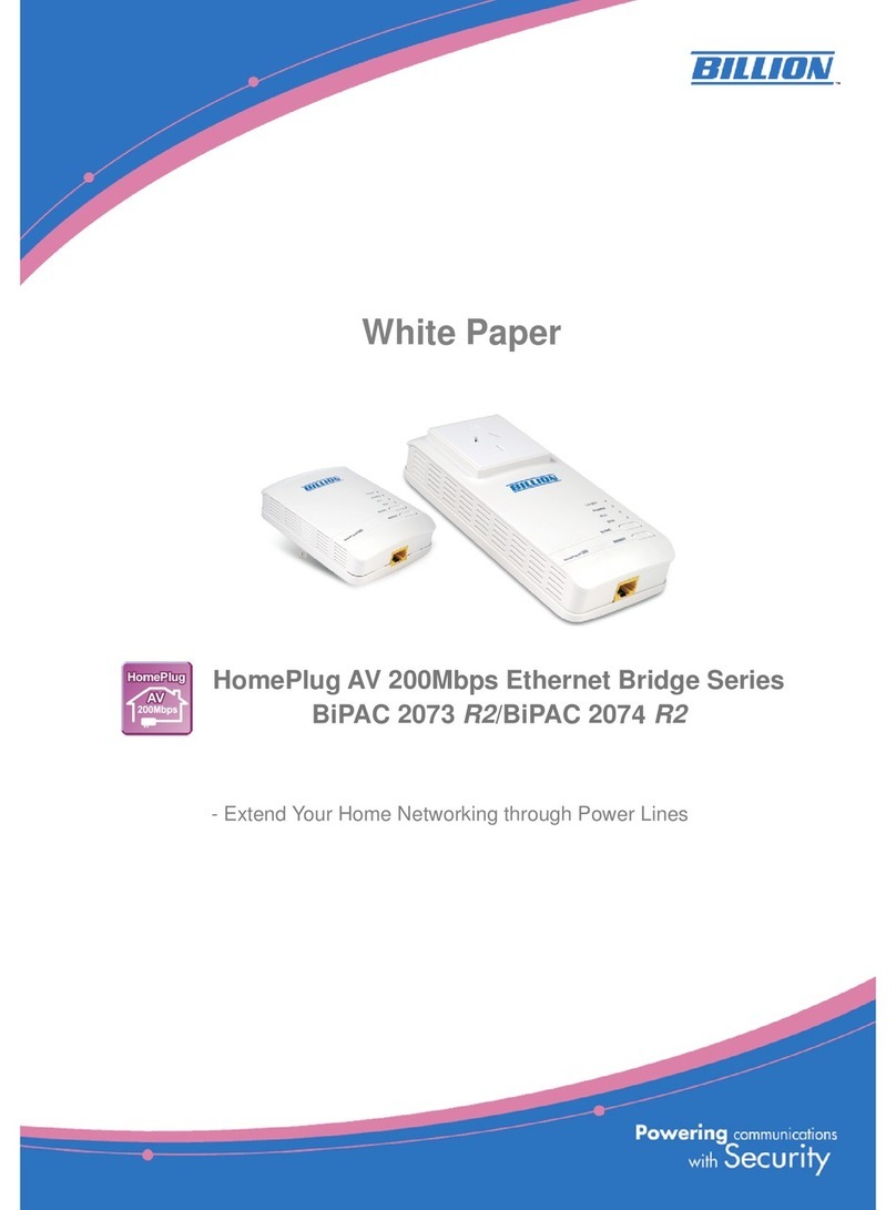 Billion BiPAC 2073 R2 Quick reference guide Billion BiPAC 2073 R2 Quick reference guide