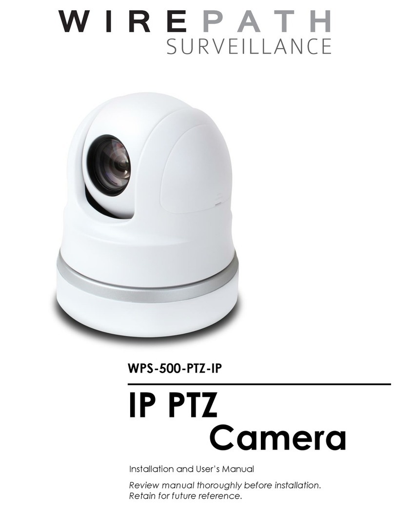 Wirepath Surveillance WPS-500-PTZ-IP Installation and user manual