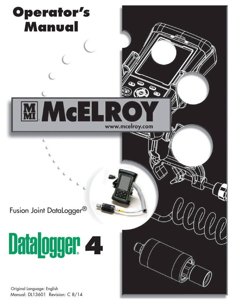McElroy Datalogger 4 User manual