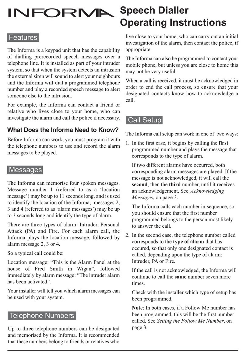 Honeywell Informa User manual
