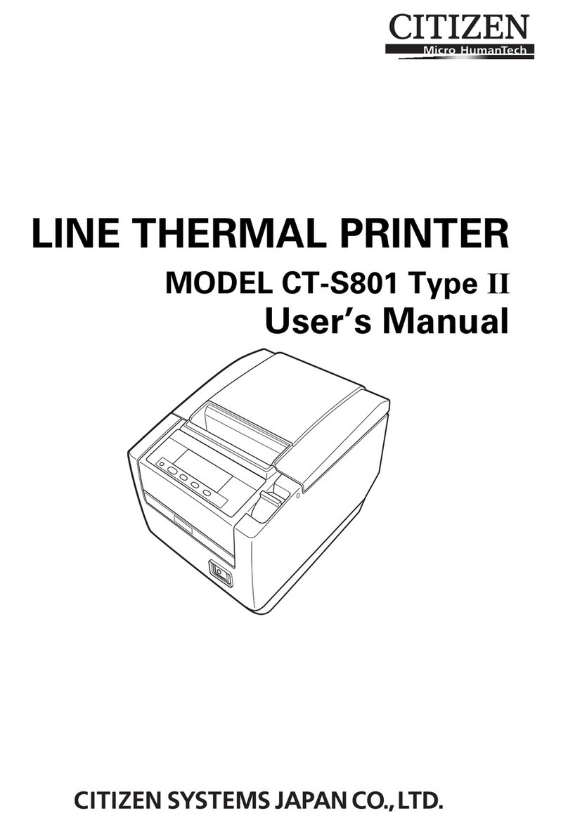 Citizen CT-S801 User manual
