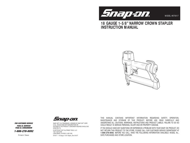Snap-On 870017 User manual