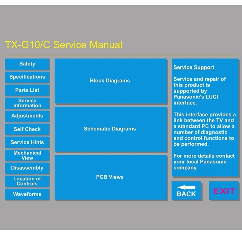 Panasonic TX-G10/C Service manual