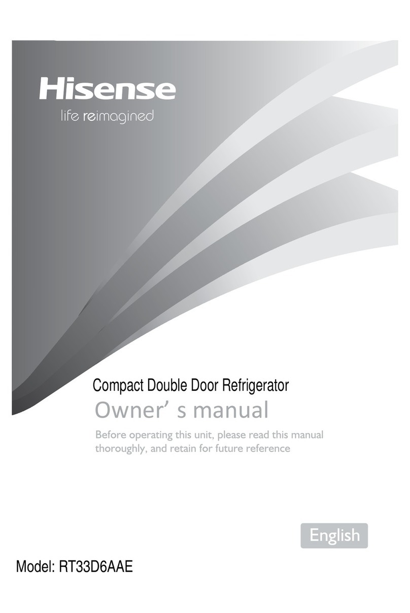 Hisense RT33D6AAE User manual