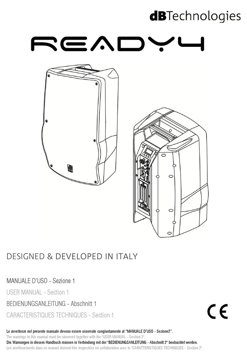 dB Technologies Ready 4 User manual