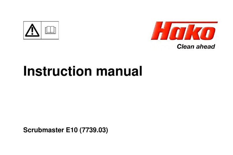 HAKO Scrubmaster E10 User manual HAKO Scrubmaster E10 User manual