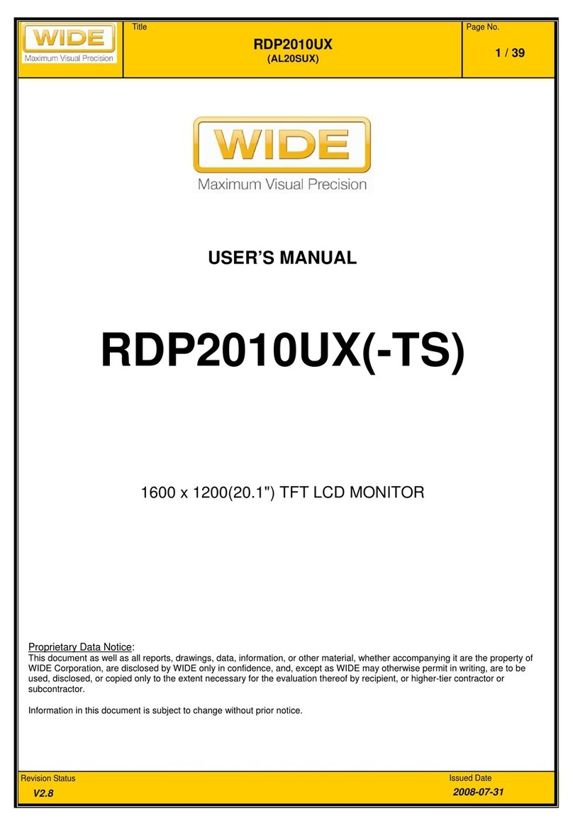 Wide RDP2010UX(-TS) User manual