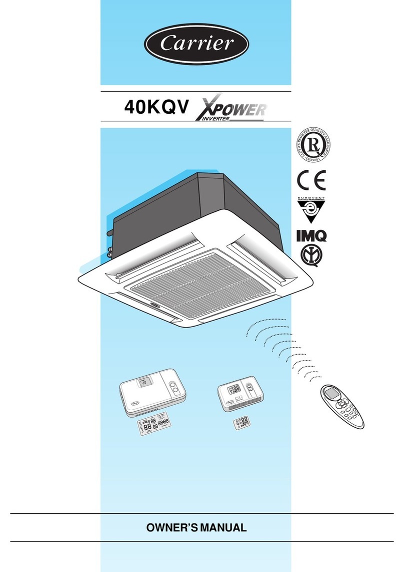 Carrier 40KQV User manual Carrier 40KQV User manual