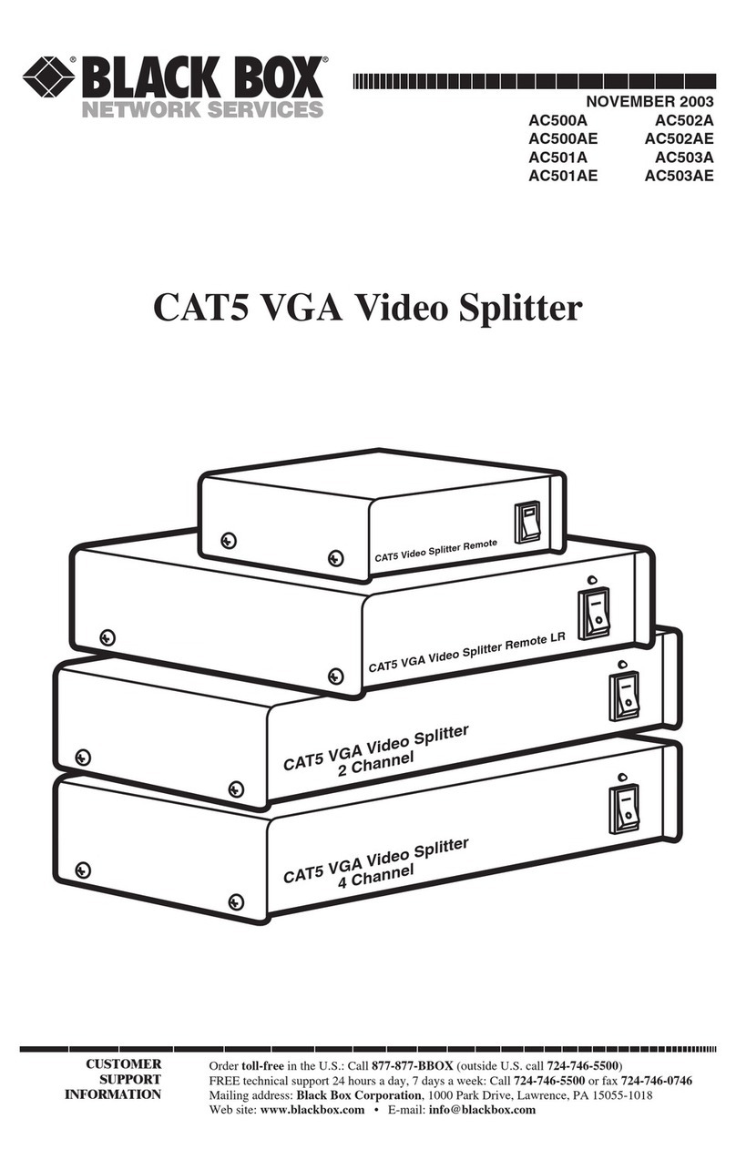 Black Box AC500A User manual Black Box AC500A User manual