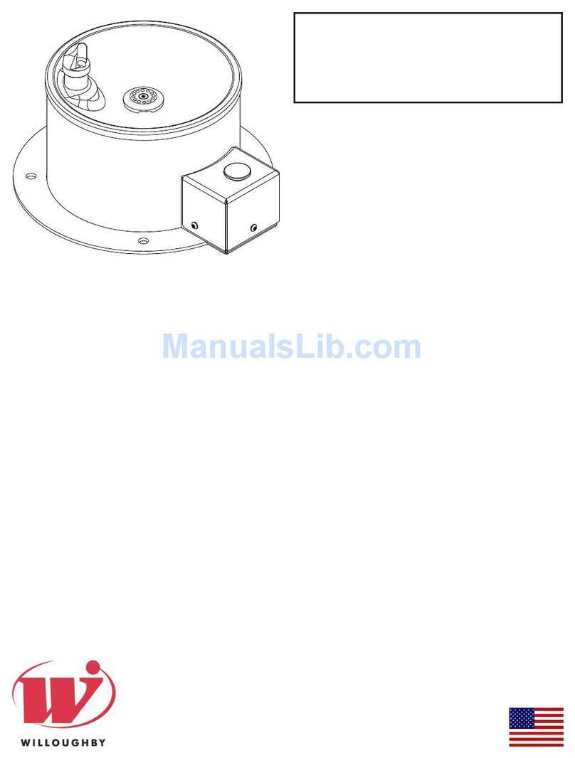 Willoughby WODF-1-PET Series Installation & operation manual