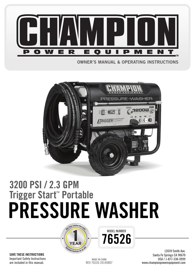 Champion 76526 Owner's manual & operating instructions