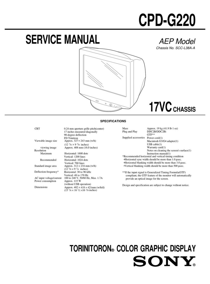 Sony Trinitoron CPD-G220 User manual