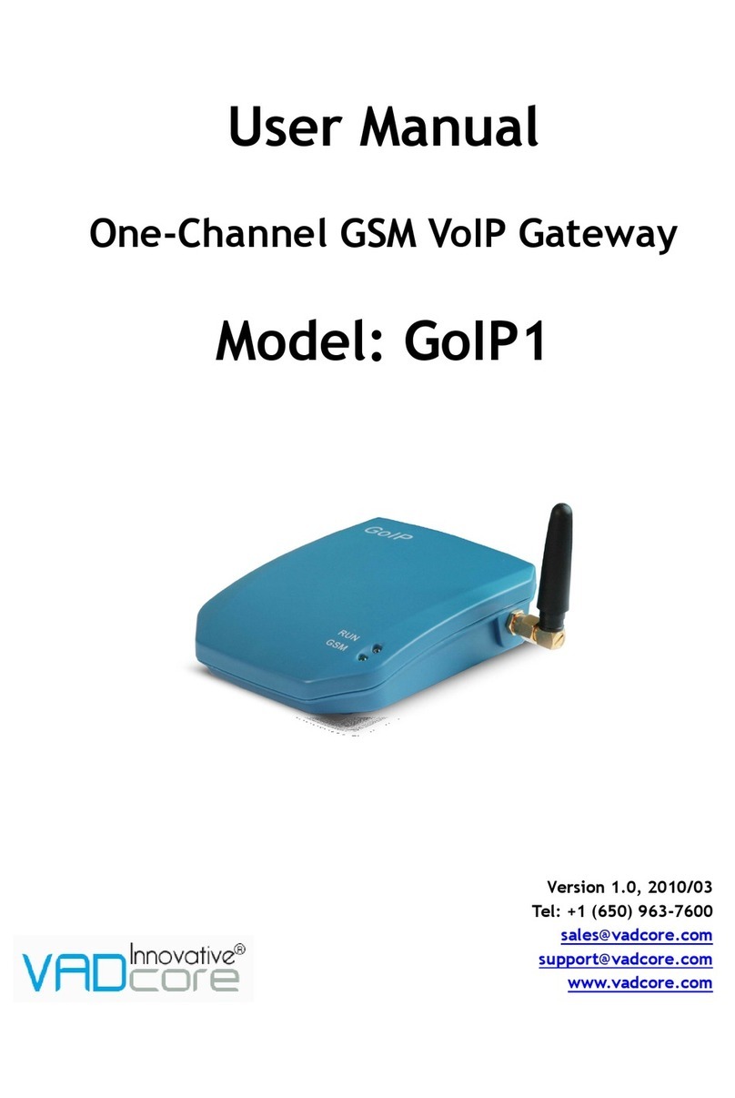 VADcore GoIP1 user manual