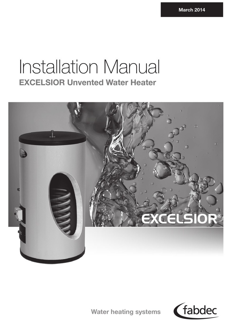 Fabdec EXCELSIOR installation manual Fabdec EXCELSIOR installation manual