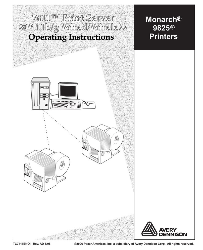 Monarch 7411 operating instructions