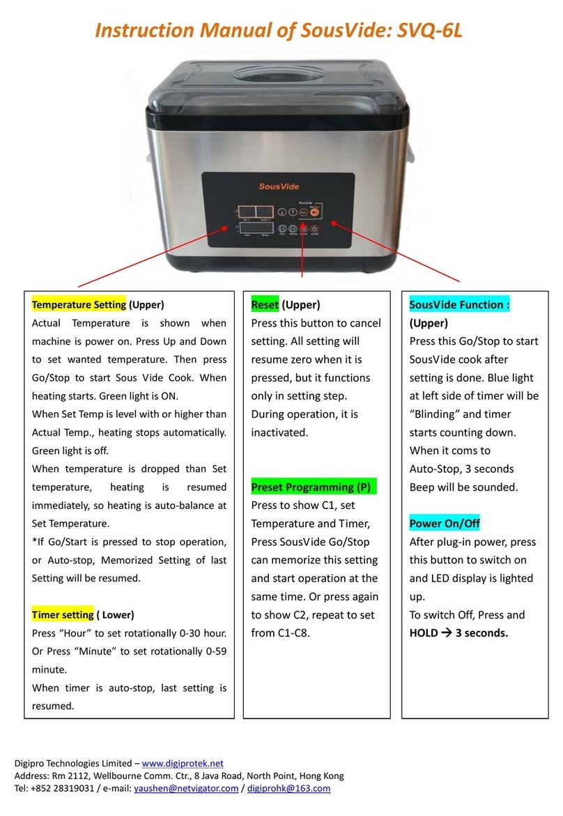 SousVide SVQ-6L instruction manual