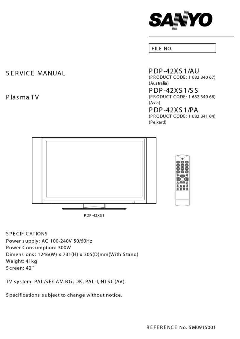 Sanyo PDP-42XS 1/AU User manual