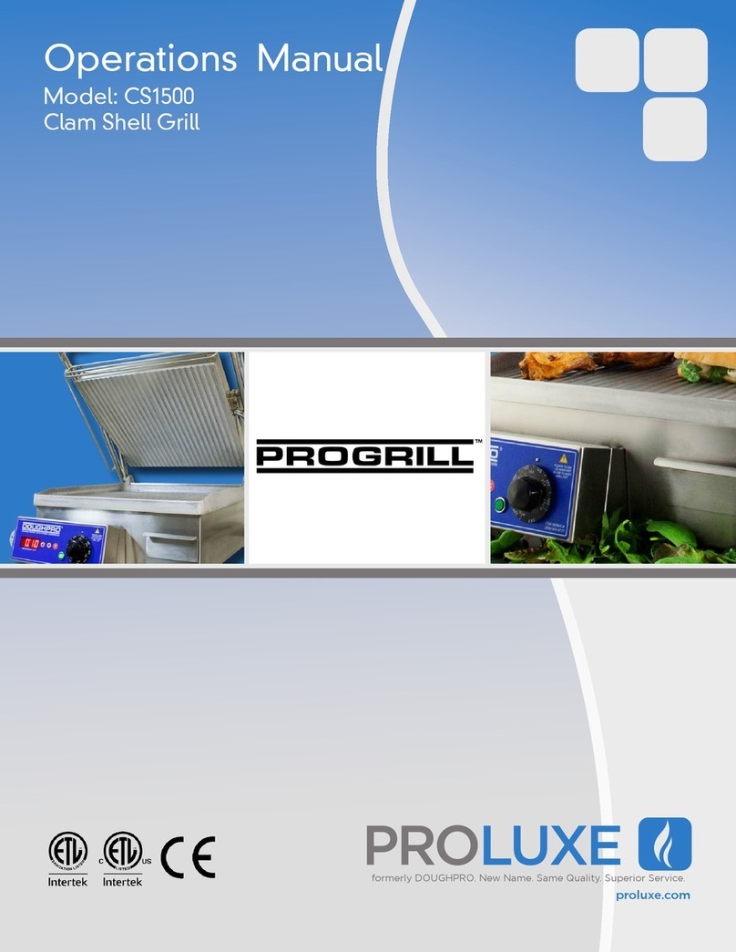 Proluxe Progrill CS1500 User manual