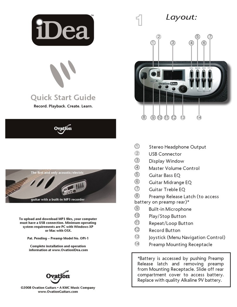 Ovation iDea quick start guide