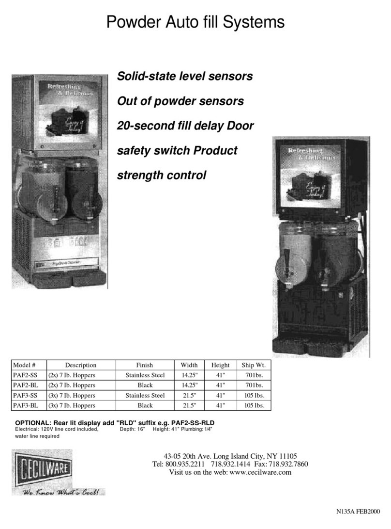 Cecilware PAF2-SS User manual