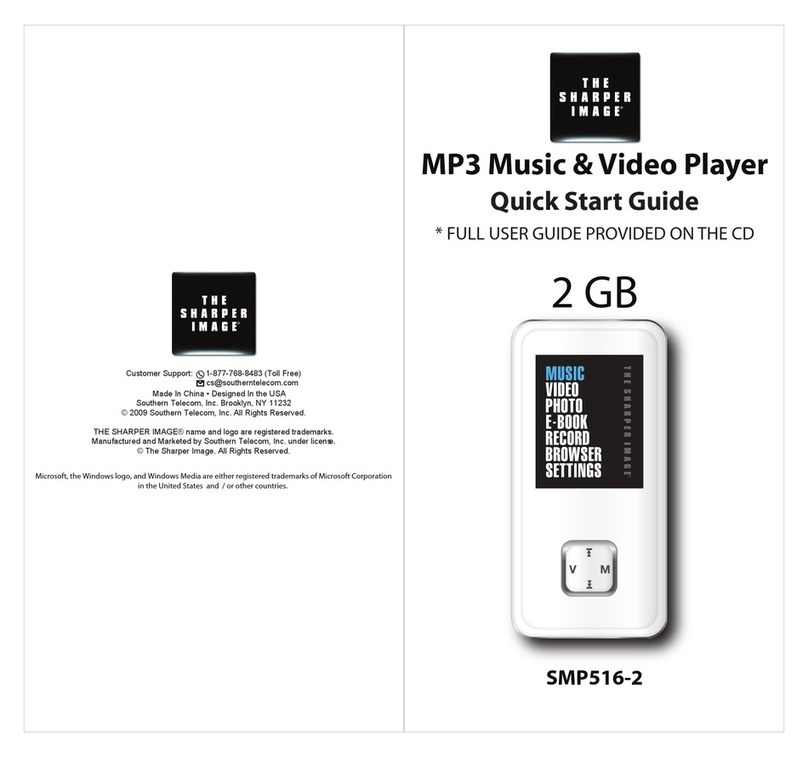 Sharper Image SMP516-2 User manual